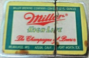 Miller High Life advertising My-Lite pocket lighter, working condition has spark