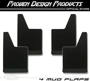 Ford F-150 RAPTOR SVT, F-250 Black Mud Flaps, PDP MUDFLAPS PLAIN_ BLACK FULL (4) - Picture 1 of 11