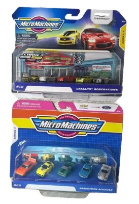 Micro Machines Camaro Generations Series 5 & 7 #16 Gold Chase + American Muscle - Image 1 of 4