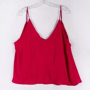 Intimately Free People Bandeau Inset Lace Camisole Womens Small Raspberry New - Picture 1 of 8