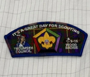 BSA Tecumseh Council 439 Wood Badge Shoulder Patch C-9-09 - Picture 1 of 1