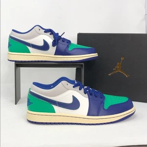 Nike Air Jordan 1 Low Rare Air 553558-147 Sail Royal Blue Herrenschuhe - Größe 8 - Bild 1 von 15