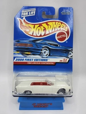 Hot Wheels 2000 First Editions 1964 Lincoln Continental Convertible - Image 1 of 2