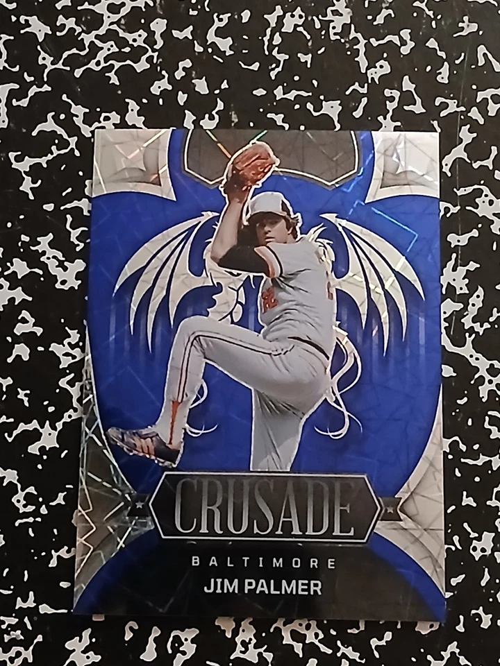 🔥 2023 Panini Crusade JIM PALMER Blue Velocity Refractor Parallel #/99 HOF SSP - Image 1 of 4