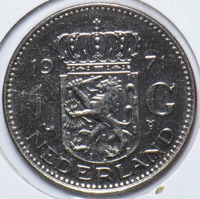 Países Bajos 1971 Gulden Lion animal 900495 envío combinado Foto 1 de 2