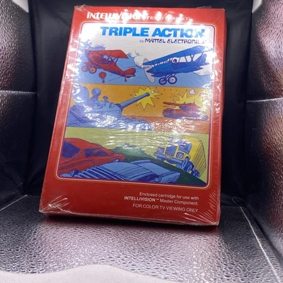 New Triple Action Sealed Intellivision Game Ungraded VGA WATA CGC Grade Ready - Image 1 of 4