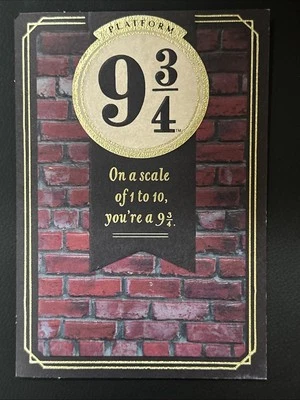 Hallmark HARRY POTTER Plataforma 9 3/4 Tarjeta San Valentín Cumpleaños Foto 1 de 4