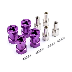4Pcs 12mm to 25mm Wheel Hex Hub Adapter Extension For 1/10 RC Crawler Scx10 D90 - Picture 1 of 20