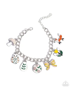 Paparazzi Complex Charms - Yellow - Whimsical Charms - Multicolored Paint - Adj. - Picture 1 of 2