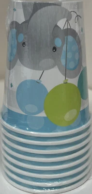 It’s A Boy Elephant Boy Cups 8 Count - Image 1 of 2