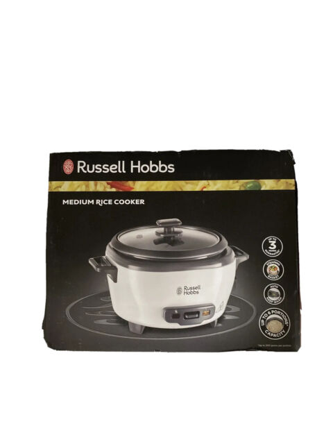 Russell Hobbs 27040 Large Rice Cooker - Up to 14 Servings with Steamer  Basket, M