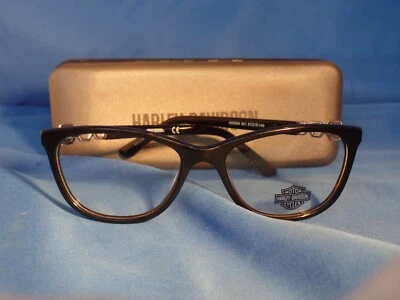 全新 女式 Harley-Davidson 眼镜框 HD 0554 黑色 塑料 51-16-140 — 第 1/4 张图片