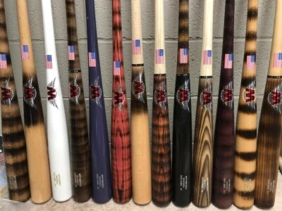 M^POWERED BASEBALL RED LABEL CUSTOM FINISHED PRO BATS BUY 1 GET 1 FREE! YES FREE
