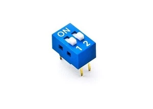 Interruttore dip switch a 2 contatti passo 2,54mm vie poli pin commutatore dil - Picture 1 of 1