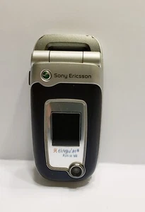 Sony Ericsson Z525a Blue Silver Cingular Flip Phone UNTESTED  - Picture 1 of 10