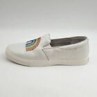 Katy Perry Womens The Kerry Slip On Sneakers Shoes White 34KP1436 7.5M New