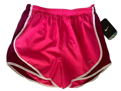 NEW NIKE [M] Women 3.0" TEMPO DRI-FIT Track/Gym Shorts-Pink/Burgundy 716453-688 - Image 1 of 2