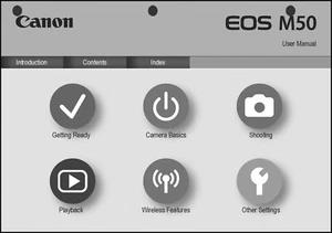 Canon EOS M50 Digital Camera User Instruction Guide Manual - Picture 1 of 1
