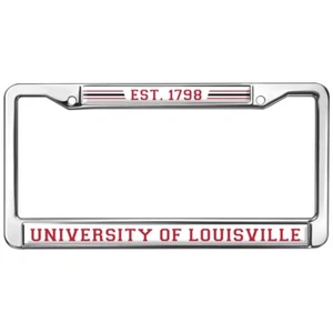 University of Louisville School Logo Standard License Plate Metal Frame - Picture 1 of 7