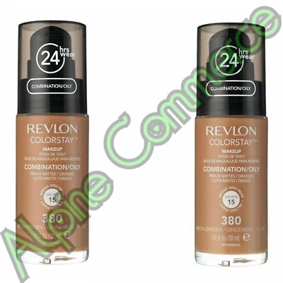 *2-Pack* Revlon ColorStay Makeup SPF/FPS 20 Combination/Oily Skin 380 Rich Ginge - Image 1 of 2