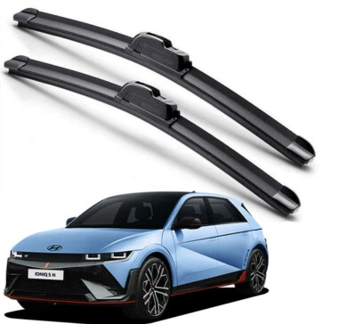 For 2022-2025 Hyundai Ioniq 5 Windshield Wiper Blades J-HOOK Hybrid Silicone - Image 1 of 4