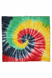 TIE DYE RASTA MÁSCARA ESPIRAL-BANDANA, DIADEMA, BUFANDA 22 X 22-100% ALGODÓN Agradecido - Imagen 1 de 1
