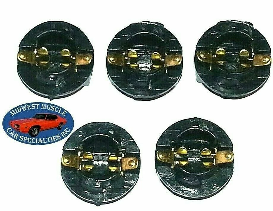 Ford Dash 1/2" Twist Instrument Gauge Cluster Idiot Light Bulb Lamp Socket 5p B - Image 1 of 4