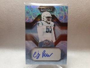 🏈2022 Wild Card Auto Mania 2/3 CJ Brewer RC #AM-H24 - Picture 1 of 3