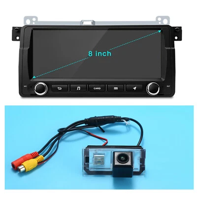 8"GPS Radio Autoradio+Rückfahrkamera Für BMW 3er E46 4D 5D Compact coupe Touring - Bild 1 von 4