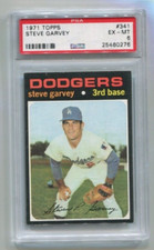 1971 Topps - STEVE GARVEY - ROOKIE Card #341 - LOS ANGELES DODGERS  PSA 6