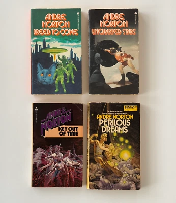 Lot of 4, Andre Norton Science Fiction Book - ACE & DAW paperbacks Foto 1 de 4