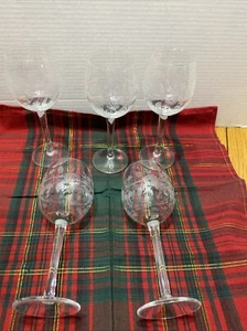 "5 copas de vino Grand White de colección Princess House de los años 80 de 16 oz de 8,3"" de alto" - Imagen 1 de 6