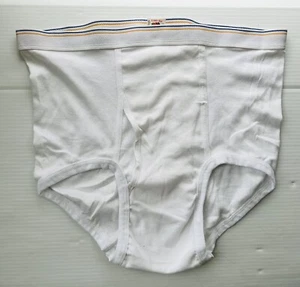 Vintage Fruit of the Loom White Brief XL 42-44 Underwear - Picture 1 of 3