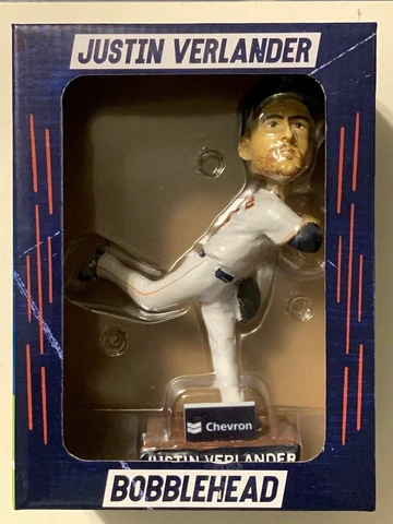 2019 Houston Astros Bobblehead Justin Verlander SGA Detroit Tigers World Series Cover