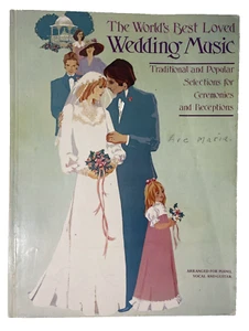 The World's Best Loved Wedding Music Piano Vocal Guitar Sheet Music Book Vintage - Picture 1 of 8