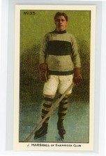 1910-11 C56 IMPERIAL TOBACCO JACK MARSHALL ROOKIE CARD #35 HOF  REPRINT