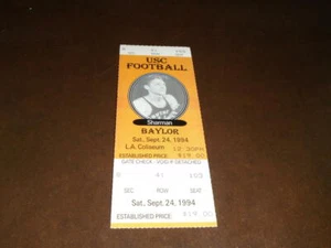 1994 BAYLOR AT USC COLLEGE FOOTBALL FULL TICKET NR MINT - Picture 1 of 2