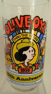 1982 Popeye's Olive Oyl Thru The Years Vaso Pepsi Popeyes Famoso Pollo Frito - Imagen 1 de 7
