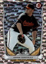 2014 Bowman Chrome Prospects Silver Ice Refractors Series 2 Singles