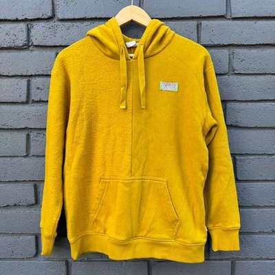 Vans Amarillo Mostaza UNISEX Manga Larga Sudadera con Capucha Suéter XS Logo Iridiscente Patinador Foto 1 de 4