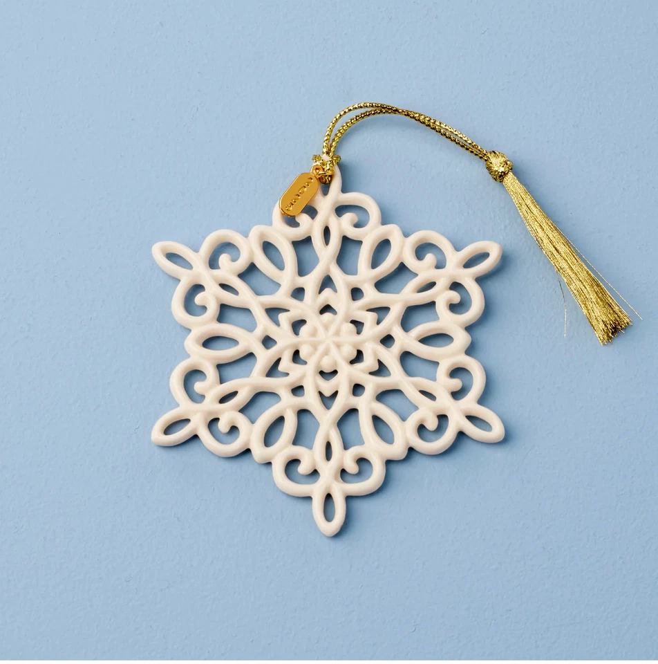 Lenox Christmas Annual Snow Fantasies Snowflake Dated 2025 Ornament New 897132