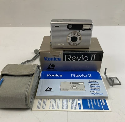 Konica Revio II 23-50mm Lens Film Camera With Box and Manual - Image 1 of 4