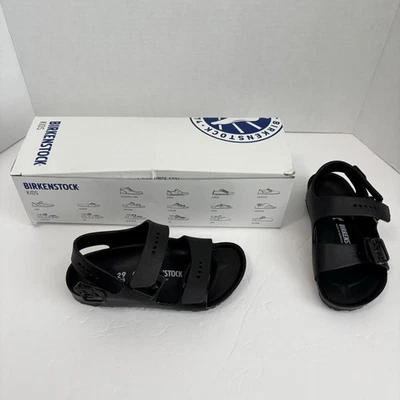 NEW Birkenstock Kids Milano Eva Black Slide Sandals Toddler Size 11 US 29 EU - Image 1 of 4