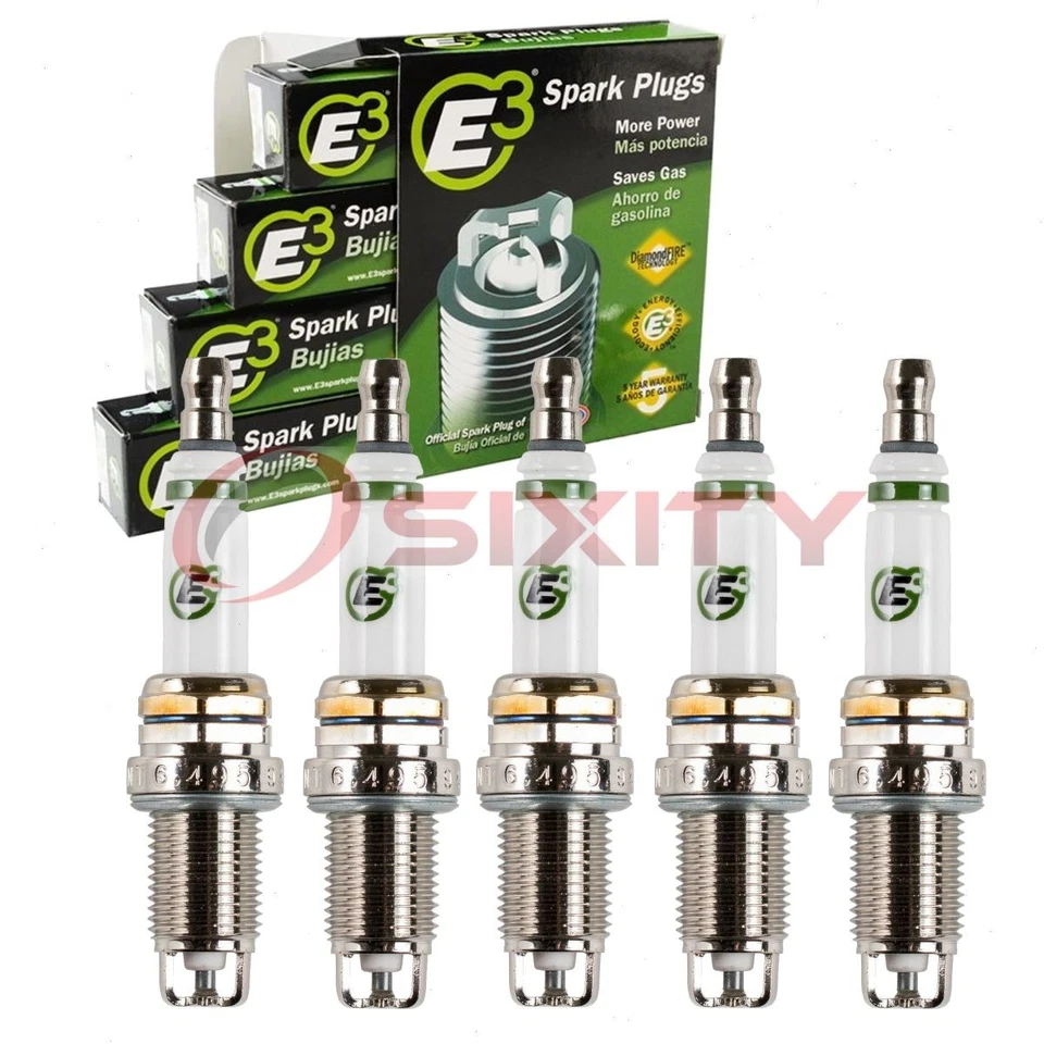 5 bujías E3 para Volvo V50 2006-2007 2,4 L L5 cable de encendido secundario pu Foto 1 de 4