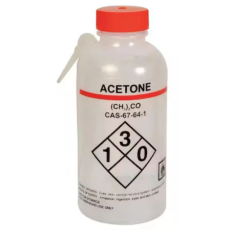 Translucent, Wash Bottle 8 Oz.,  (Formerly Lab Safety Supply), Pk4, 24J879 - Image 1 of 1