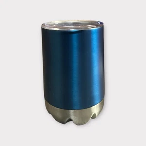 Unbranded Metallic Blue Stainless Steel 12oz Tumbler Insulated Drink Cup Durable - Foto 1 di 3