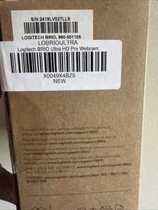 Webcam zoom numérique 5 x Logitech 960-001178 Brio 4k Pro 90 ips - Noir - Photo 1/3