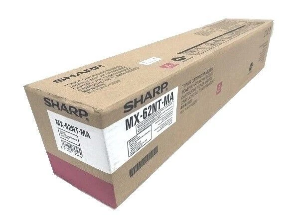 Genuine Sharp MX-62NTMA Magenta Toner - NEW SEALED - Image 1 of 1