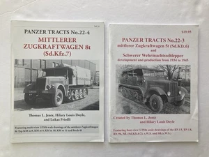 Lot of 2-PANZER TRACTS NO. 22-3 and NO.22-4 MITTLERER ZUGKRAFTWAGEN 5t and 8t - Picture 1 of 17