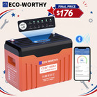 ECO-WORTHY 1280Wh 12V 100AH LiFePO4 Lithium Battery With SOC Display Bluetooth